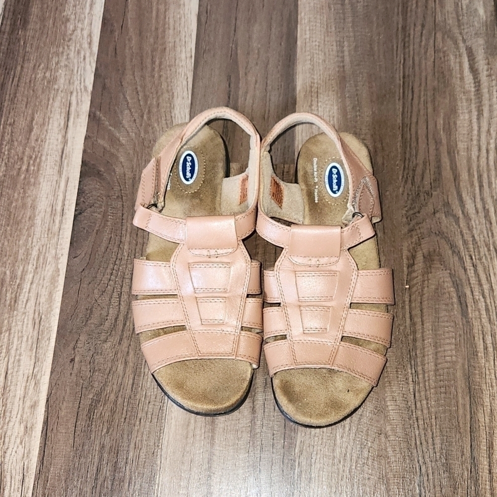 Dr. Scholl's Brown Sandals Size 8 Double Air Pillo Insoles